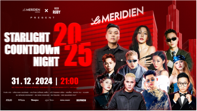 Văn Mai Hương cháy hết mình tại sân khấu Countdown Starlight Countdown Night 2025 của Le Méridien Saigon x Red Ruby - Ảnh 4.