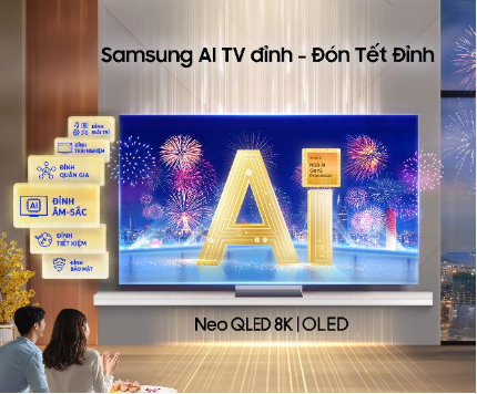 Đón Tết đỉnh như tín đồ Samsung, rục rịch thăng hạng TV AI OLED giá tốt, ưu đãi đỉnh - Ảnh 1.