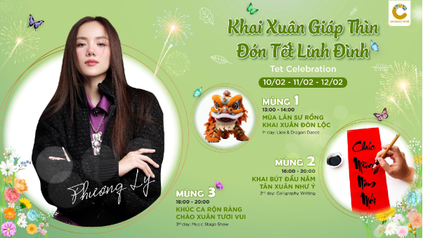 Check-in thả ga mọi ngóc ngách với cụm trang trí chuẩn rực rỡ sắc Xuân tại Crescent Mall - Ảnh 3.