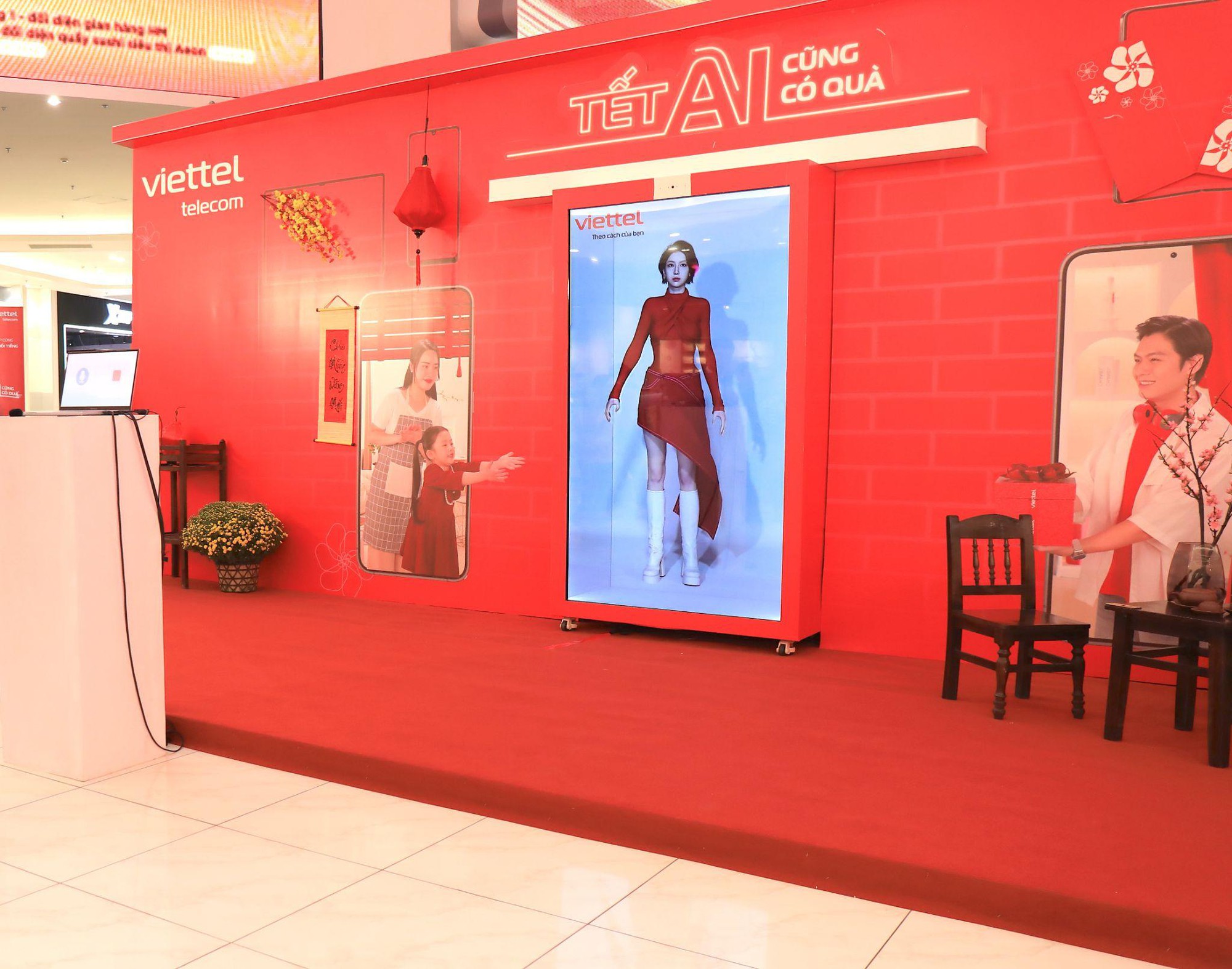 Gặp người ảo AI của Viettel khuấy động AEON Mall - Ảnh 1.