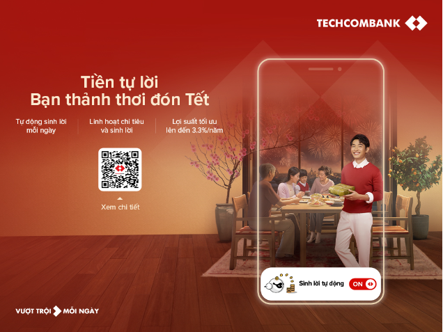 Techcombank ra mắt tính năng mới: Bật để &quot;tiền tự sinh lời&quot; - Ảnh 2.