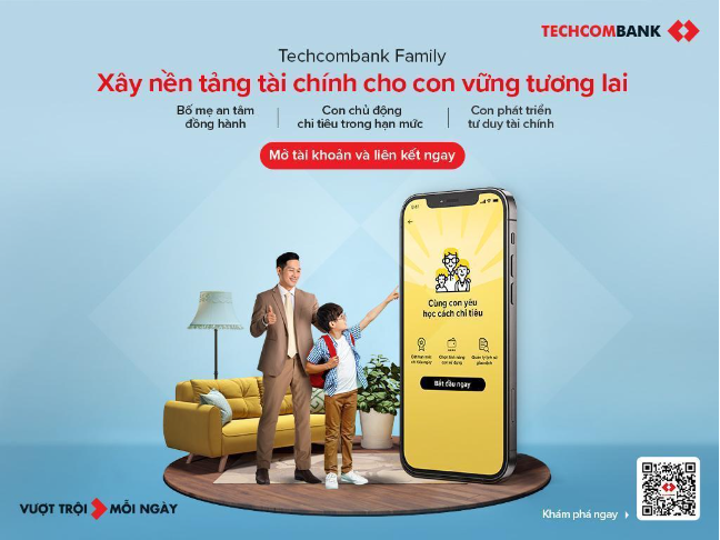 Techcombank Family giúp cha mẹ đồng hành tài chính cùng con  - Ảnh 2.