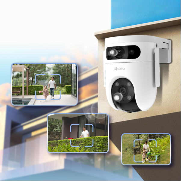 EZVIZ ra mắt camera ngoài trời quay quét có ống kính kép H9c 2K - Ảnh 2.