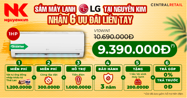 Chỉ có ở Nguyễn Kim: 6 đặc quyền khi mua máy lạnh LG- Ảnh 1.