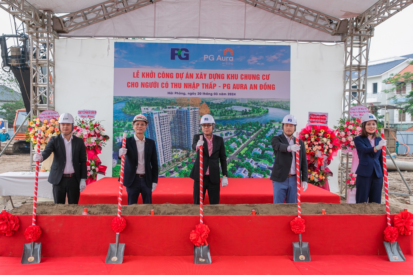 Lễ khởi công dự án nhà ở xã hội PG Aura An Đồng Hải Phòng - Ảnh 3.