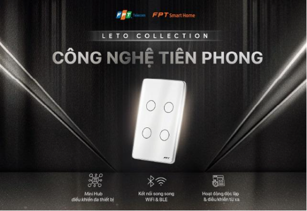 FPT Smart Home ra mắt công tắc cảm ứng WiFi Leto: Tích hợp công nghệ tiên phong - Ảnh 1.