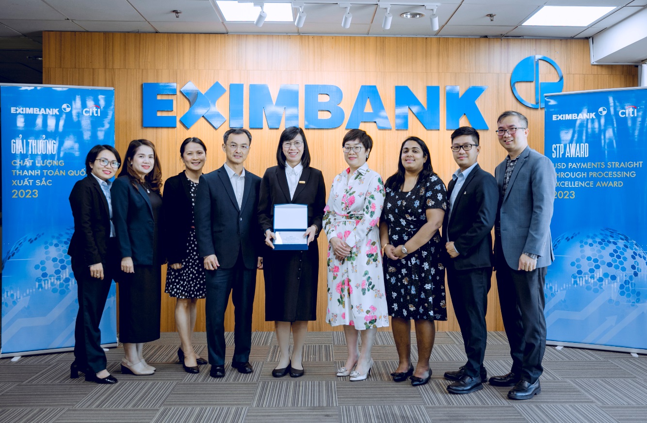 Eximbank vinh dự nhận  giải thưởng thanh toán quốc tế xuất sắc từ Citibank - Ảnh 1.