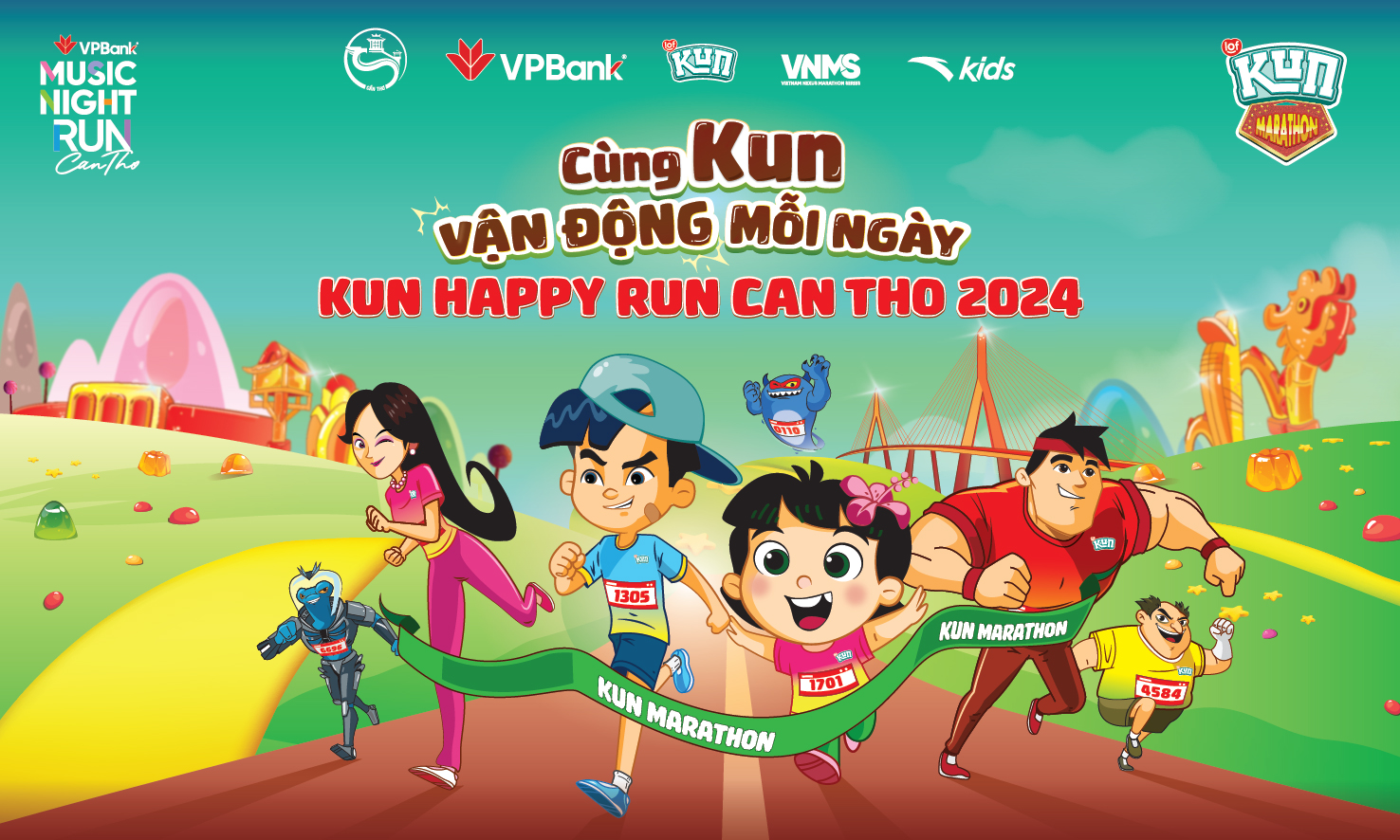 KUN Happy Run Cần Thơ 2024 - Sân chơi thể thao đỉnh cao, căng trào cảm xúc - Ảnh 1.