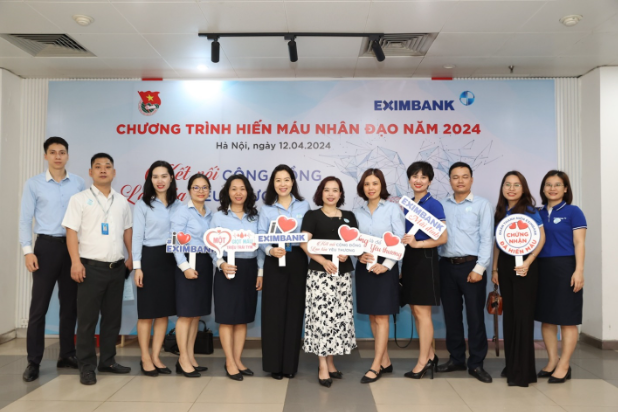 Eximbank tổ chức ngày hội hiến máu vì cộng đồng năm 2024 - Ảnh 1.