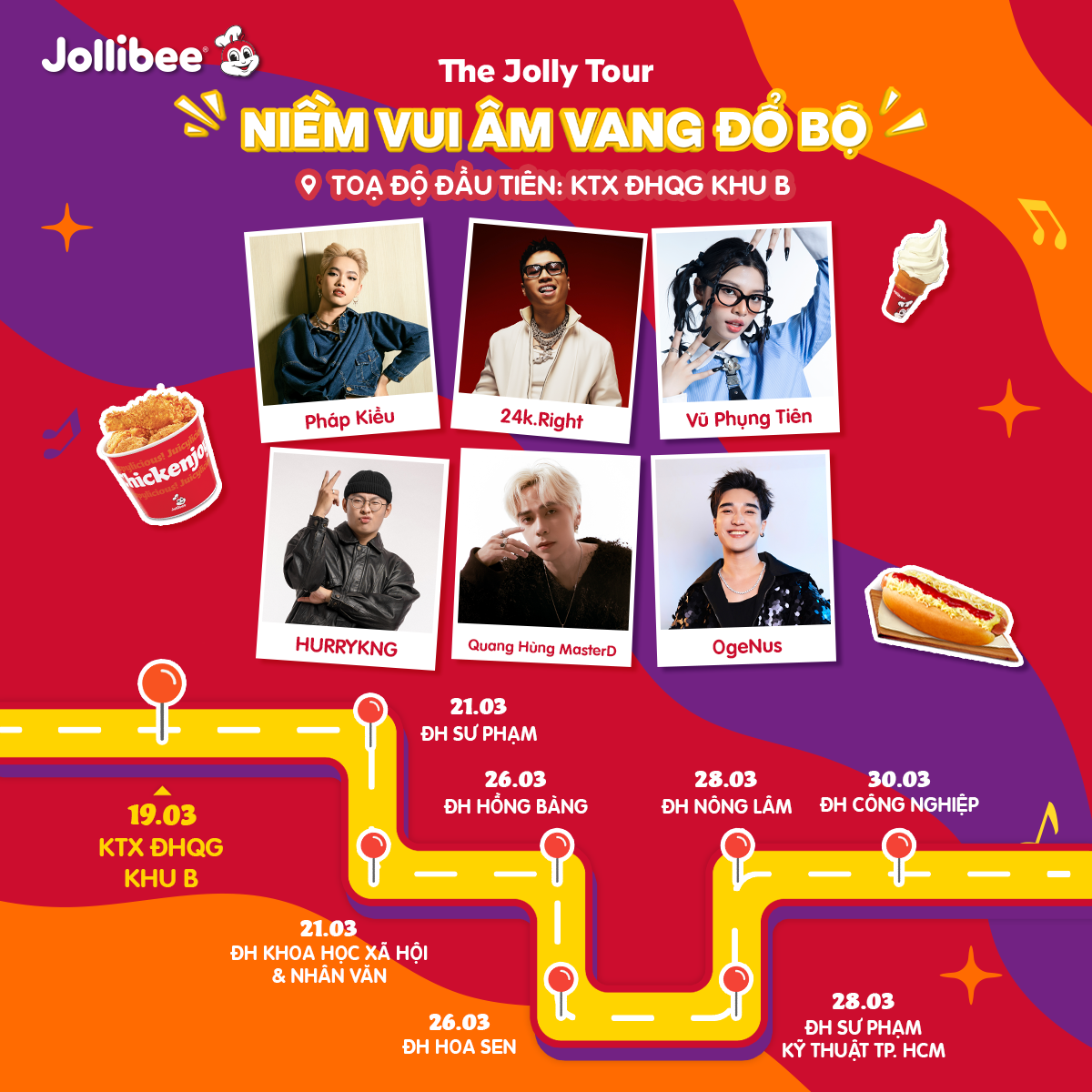 The Jolly Tour của Jollibee sẽ có mặt tại 300 trường Đại học, Cao đẳng trên toàn quốc - Ảnh 1.