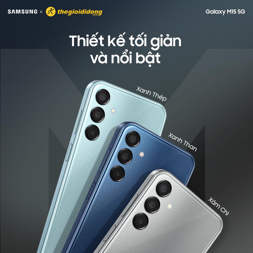 Thế Giới Di Động mở bán Samsung Galaxy M15 5G: pin 6.000 mAh, RAM 6GB giá chỉ 4,99 triệu đồng- Ảnh 3.