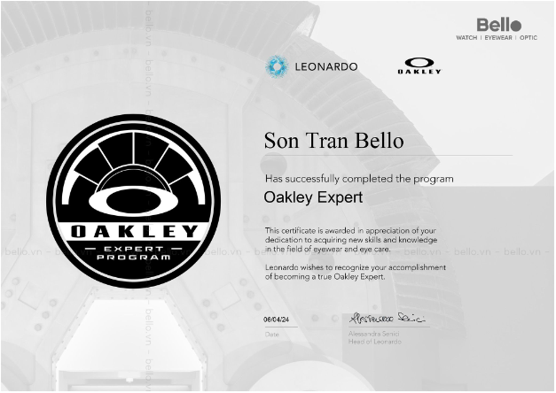 Bello Eyewear chính thức được công nhận là chuyên gia kính Oakley, Oakley Expert Program 2024- Ảnh 1.