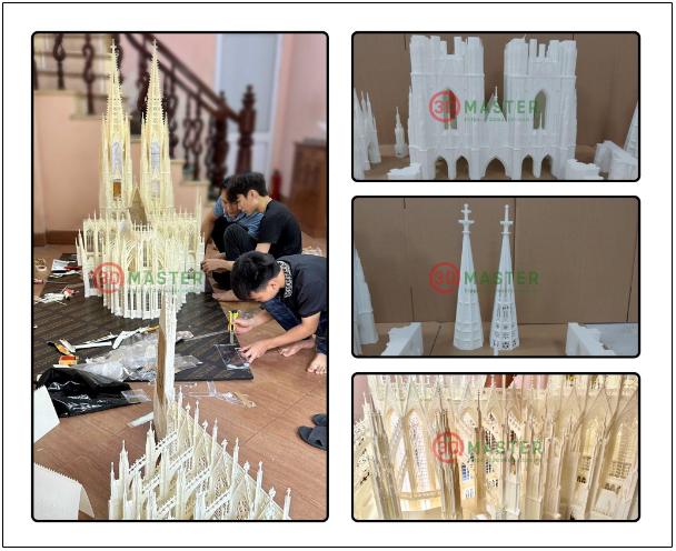 Công nghệ in 3D: Phục dựng thành công cực phẩm kiến trúc Châu Âu tại 3D Master Việt Nam - Ảnh 4.