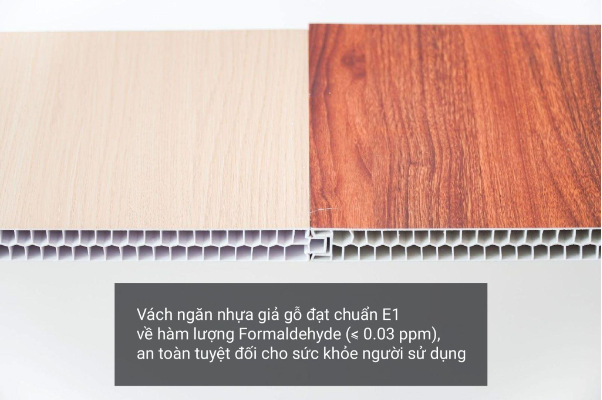 Vách ngăn nhựa giả gỗ: Bền bỉ với thời gian, an toàn cho sức khỏe - Ảnh 2.