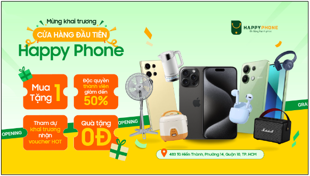 Happy Phone chính thức khai trương cửa hàng đầu tiên tại TPHCM - Ảnh 4.