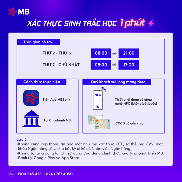 MB tặng 30k cho khách hàng mới xác thực sinh trắc học thành công - Ảnh 1.