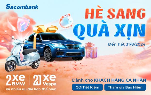 Tăng tốc gặt “siêu thưởng” từ khuyến mại “Hè Sang - Quà Xịn” của Sacombank cực hot hè này! - Ảnh 1.