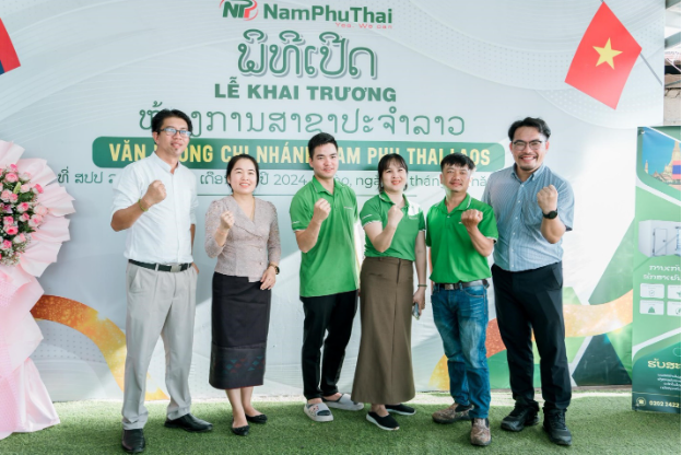 Nam Phú Thái khai trương văn phòng mới tại thủ đô Viêng Chăn (Lào) - Ảnh 1.