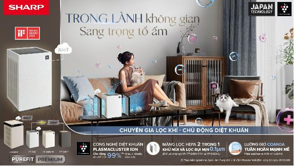 Sharp trình làng thế hệ máy lọc khí mới Sharp Purefit Mini - Ảnh 1.