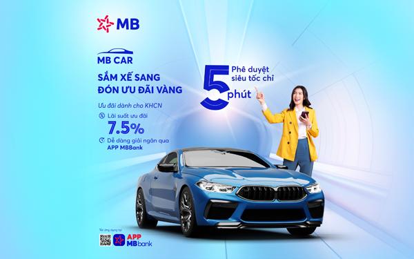 MB: Triển khai gói vay mua xe ô tô siêu tốc, quy mô lên tới 5000 tỷ đồng - Ảnh 1.