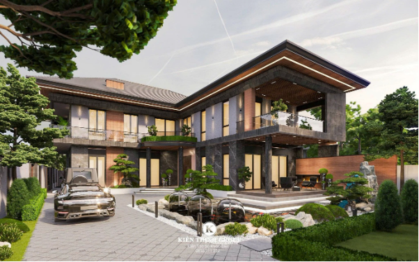5 mẫu biệt thự hiện đại có thiết kế sáng tạo đi đầu xu hướng không gian xanh - Ảnh 2.