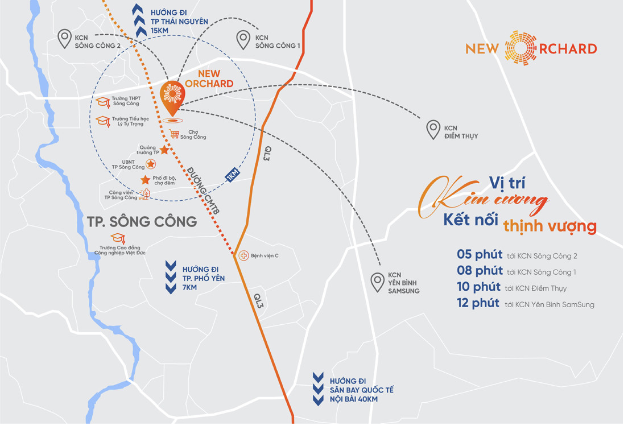 Tiềm năng kinh doanh nhà hàng và giải trí tại New Orchard Sông Công - Ảnh 1.