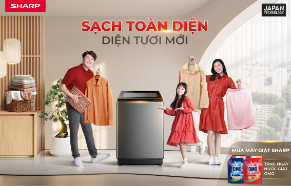 Sạch toàn diện, diện tươi mới - máy giặt Sharp đồng hành cùng mùa tết an nhàn - Ảnh 1.