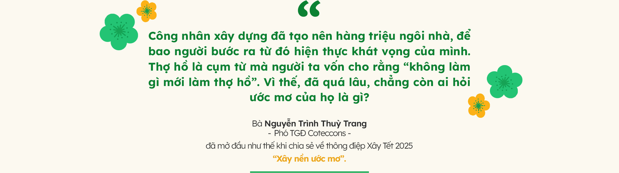 Phó TGĐ Coteccons: Trao học bổng cho con em thợ xây là giúp công nhân đánh thức những giấc mơ chính mình - Ảnh 1.