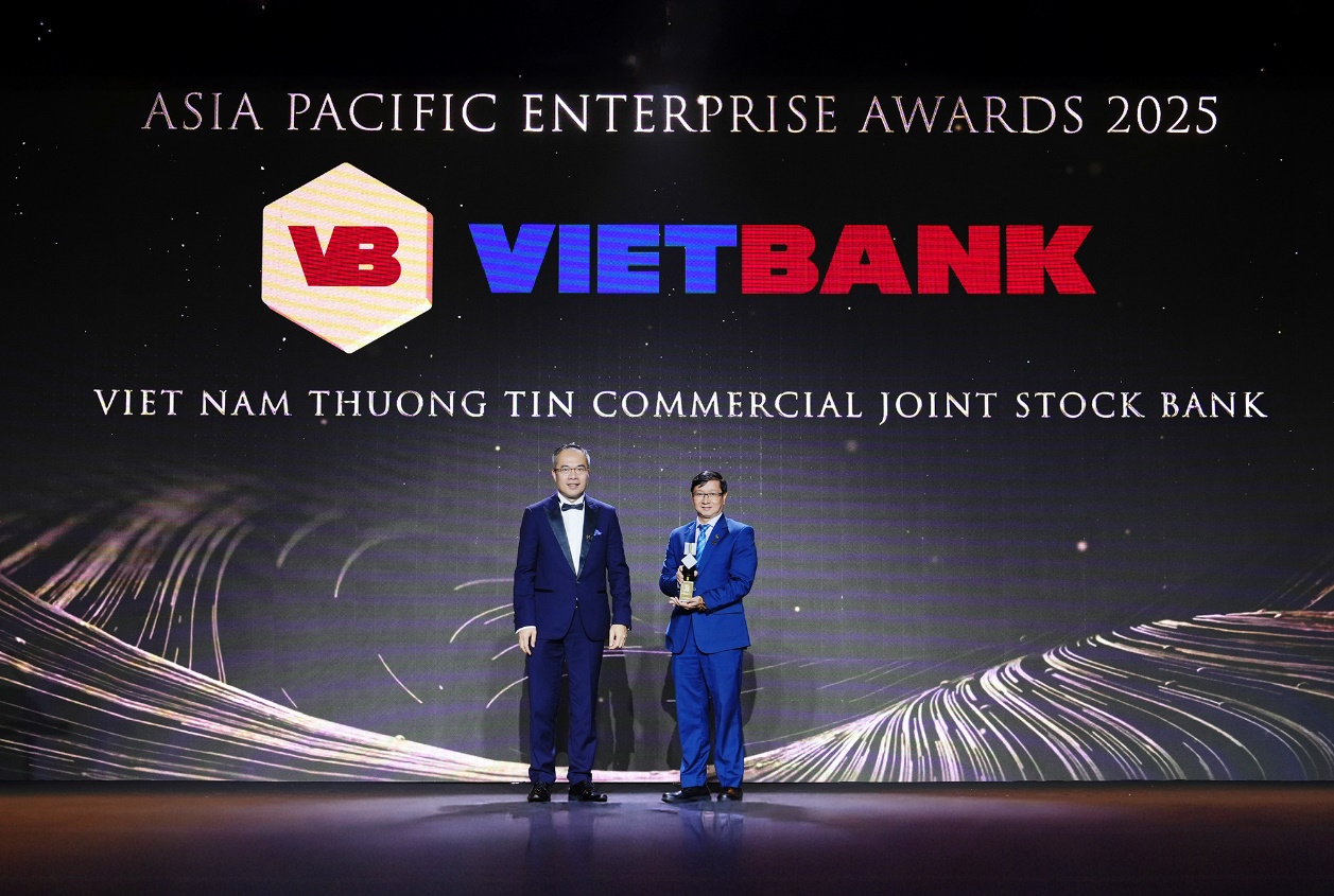Vietbank nhận giải thưởng doanh nghiệp xuất sắc châu Á 2025- Ảnh 1. Vietbank nhận giải thưởng doanh nghiệp xuất sắc châu Á 2025- Ảnh 1.