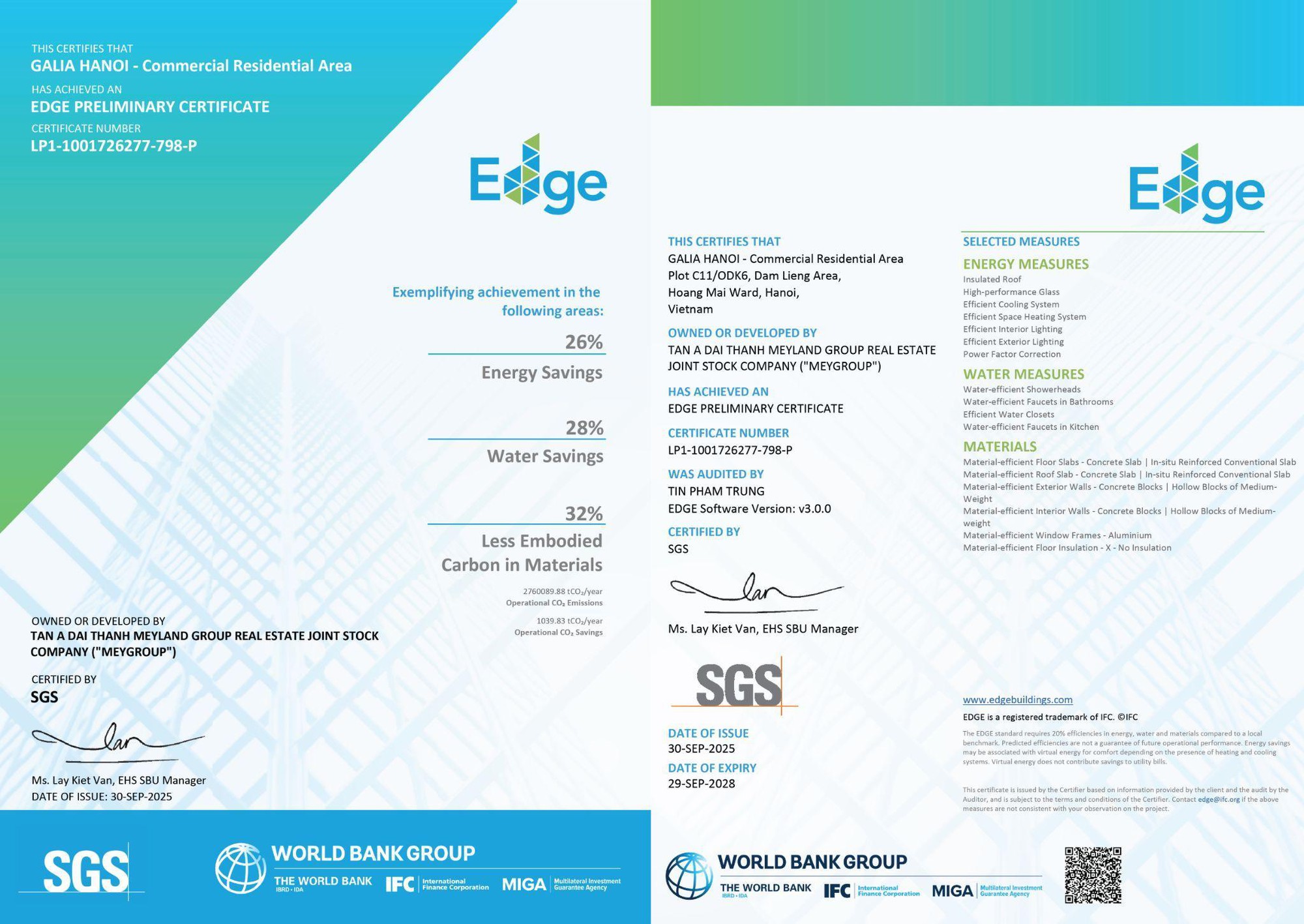 MEYGROUP khẳng định dấu ấn Tinh khiết với chứng nhận EDGE cho Galia Hanoi- Ảnh 3. MEYGROUP khẳng định dấu ấn Tinh khiết với chứng nhận EDGE cho Galia Hanoi- Ảnh 3.
