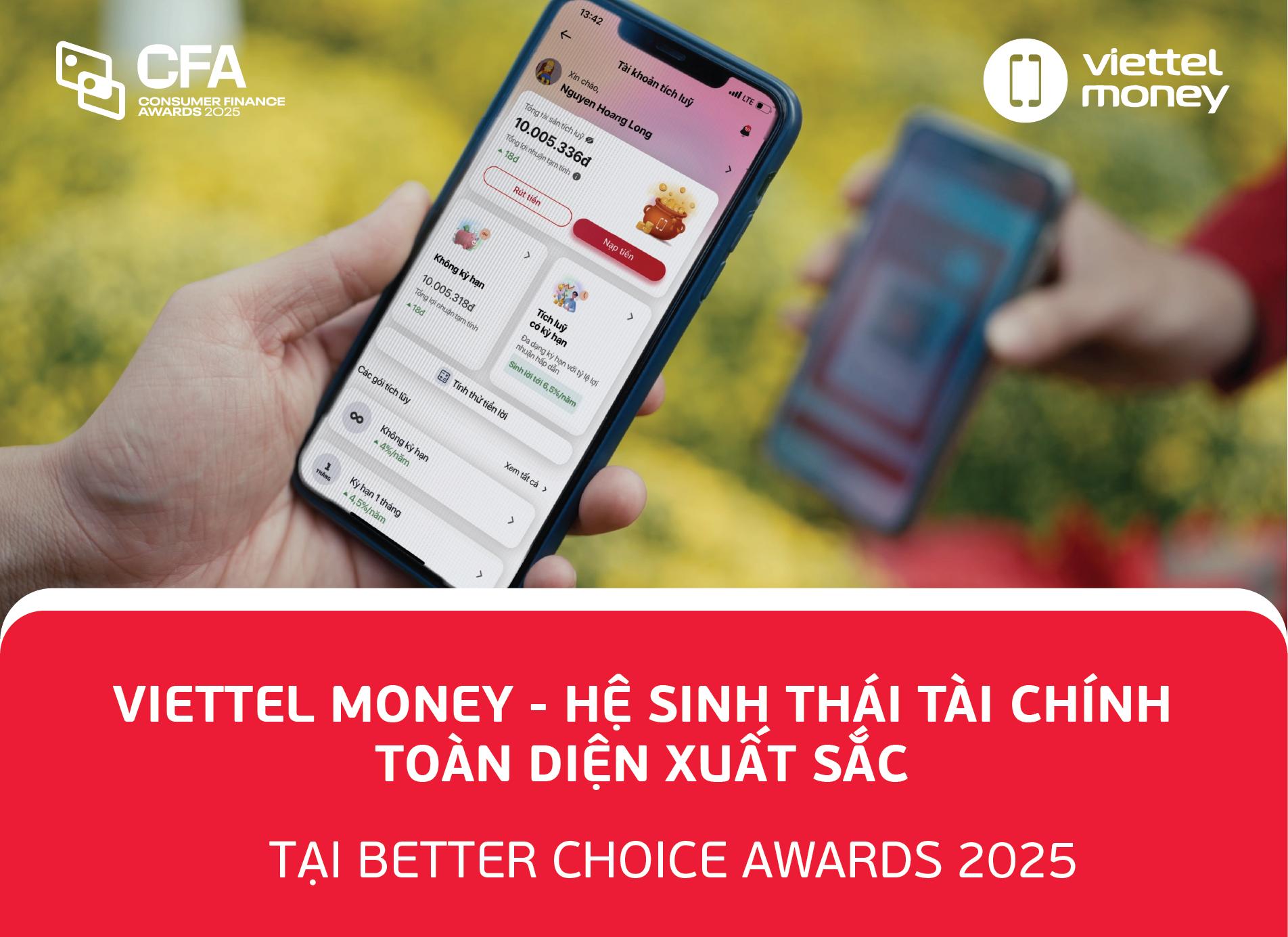 Ứng dụng tài chính số của Tập đoàn Viettel được vinh danh tại Better Choice Awards 2025- Ảnh 2. Ứng dụng tài chính số của Tập đoàn Viettel được vinh danh tại Better Choice Awards 2025- Ảnh 2.