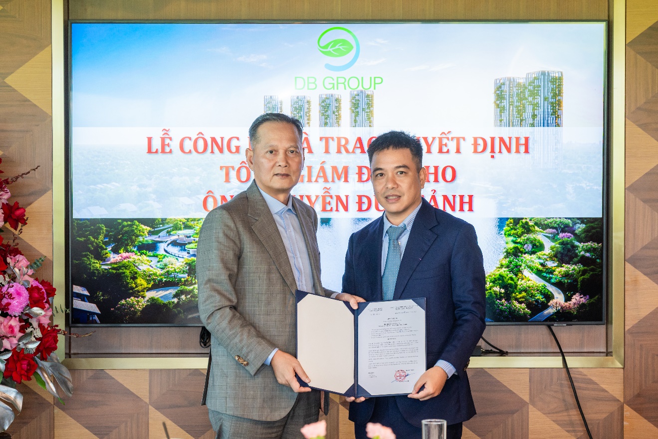 Công ty TNHH Đầu tư và Phát triển DB bổ nhiệm tân Tổng Giám đốc - Ảnh 1. Công ty TNHH Đầu tư và Phát triển DB bổ nhiệm tân Tổng Giám đốc - Ảnh 1.