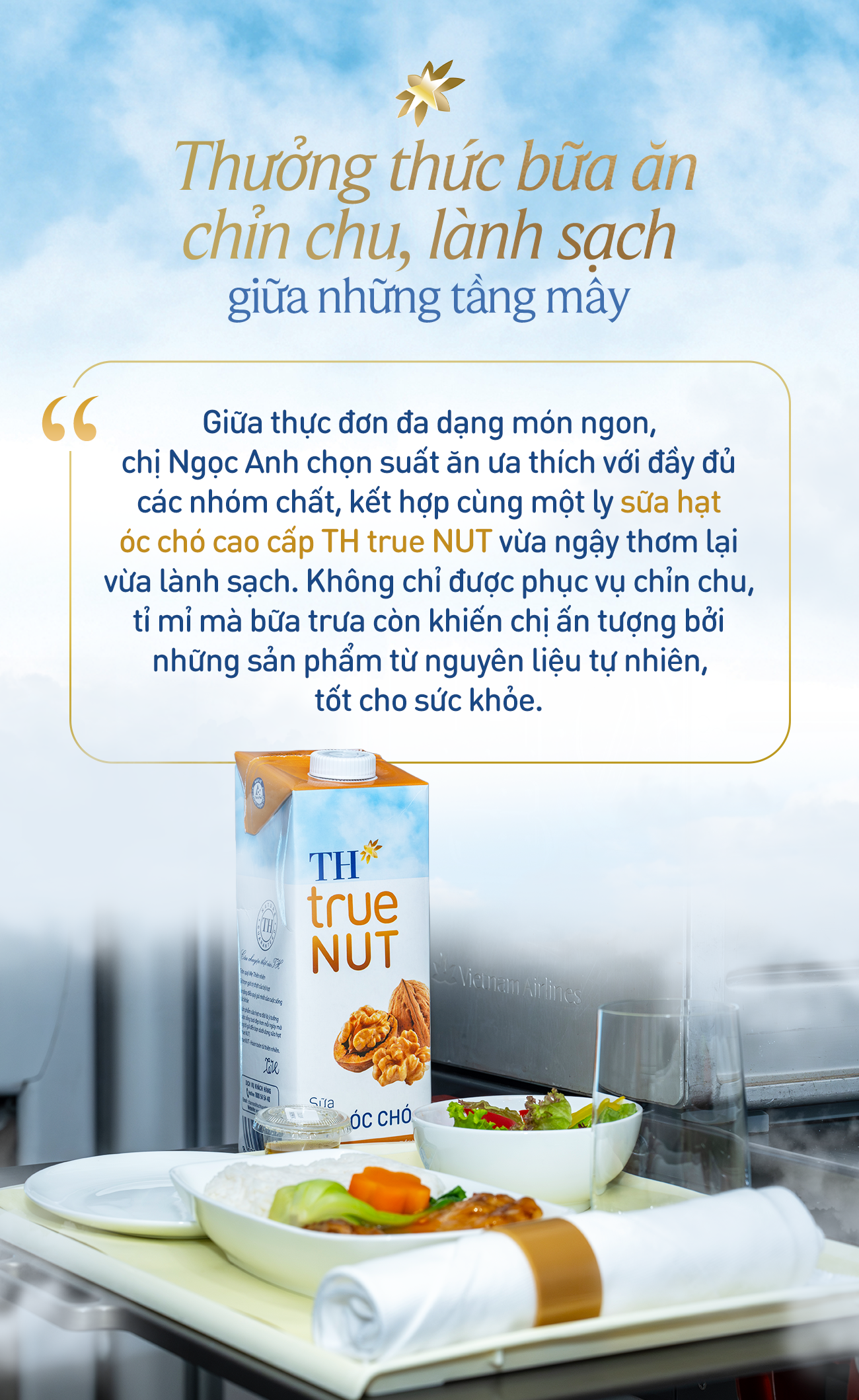 Tái tạo năng lượng giữa không trung cùng thực đơn lành sạch từ TH true MILK- Ảnh 3.
