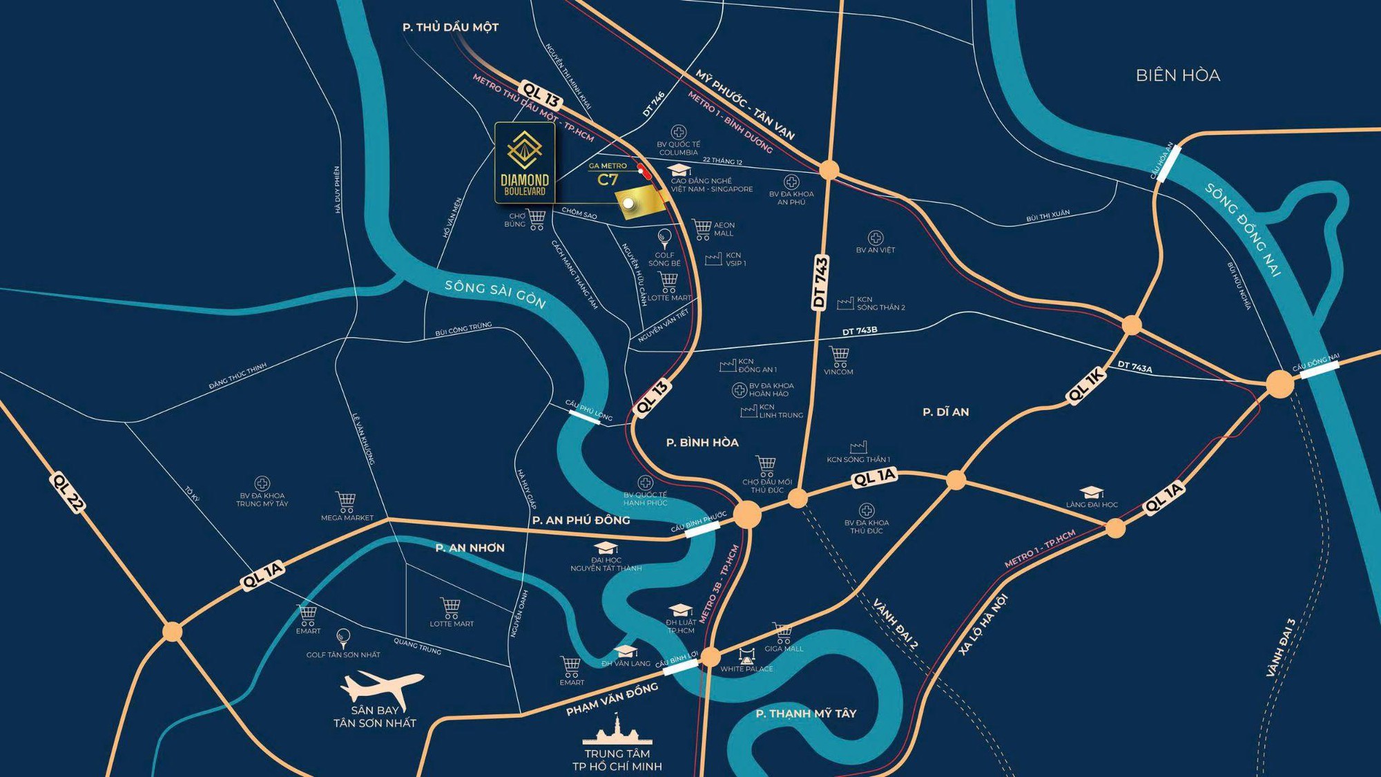 Diamond Boulevard hưởng lợi kép từ Metro số 2 và Quốc lộ 13 mở rộng- Ảnh 2.