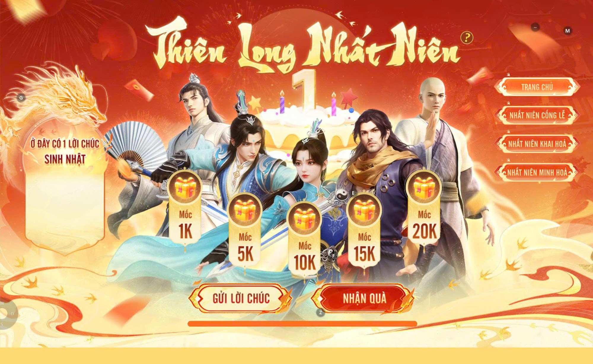 Nhất Niên Khai Hoả - cơ hội đua top dành cho game thủ tại Thiên Long Bát Bộ VNG- Ảnh 2.