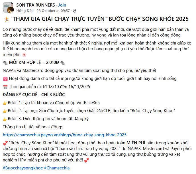 Hàng ngàn người chạy bộ hưởng ứng dự án sức khỏe do NAPAS, Mastercard, Payoo tổ chức- Ảnh 4.