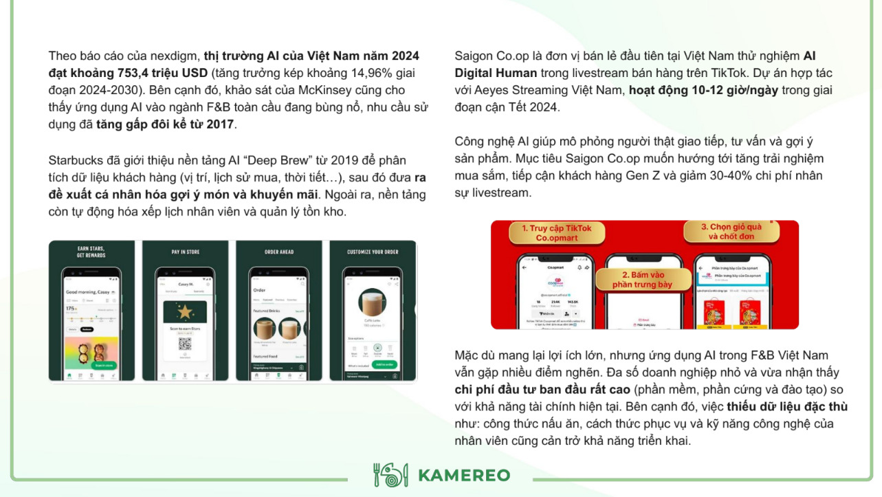 Tâm điểm Báo cáo F&B Quý 3/2025 công bố bởi Kamereo- Ảnh 4.