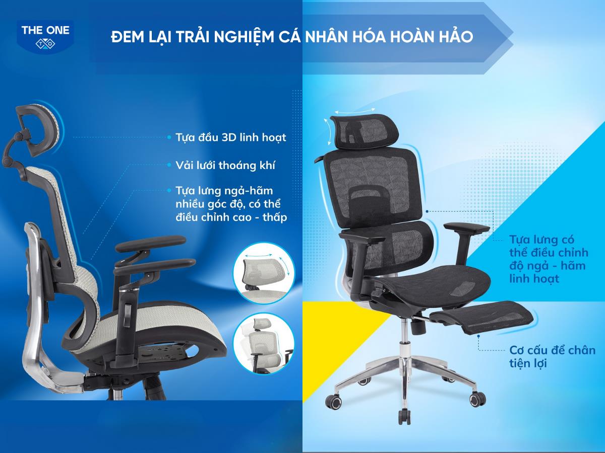 Ghế văn phòng The One: Công thái học chuẩn, làm việc thoải mái cả ngày - Ảnh 1. Ghế văn phòng The One: Công thái học chuẩn, làm việc thoải mái cả ngày - Ảnh 1.