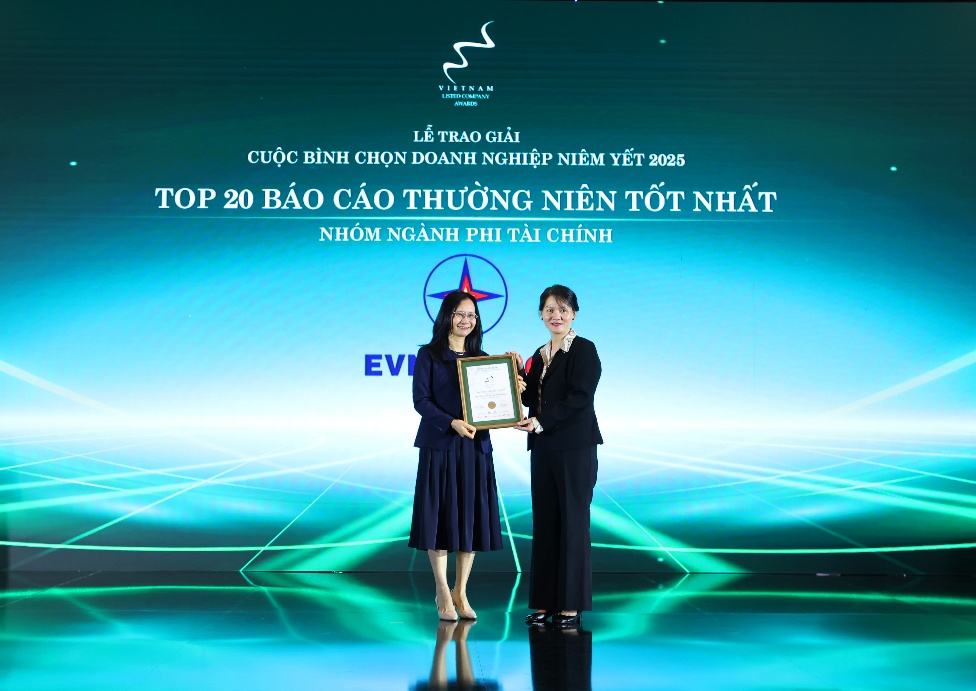 EVNGENCO3 đạt giải Top 20 báo cáo thường niên tốt nhất nhóm phi tài chính năm 2025- Ảnh 1.