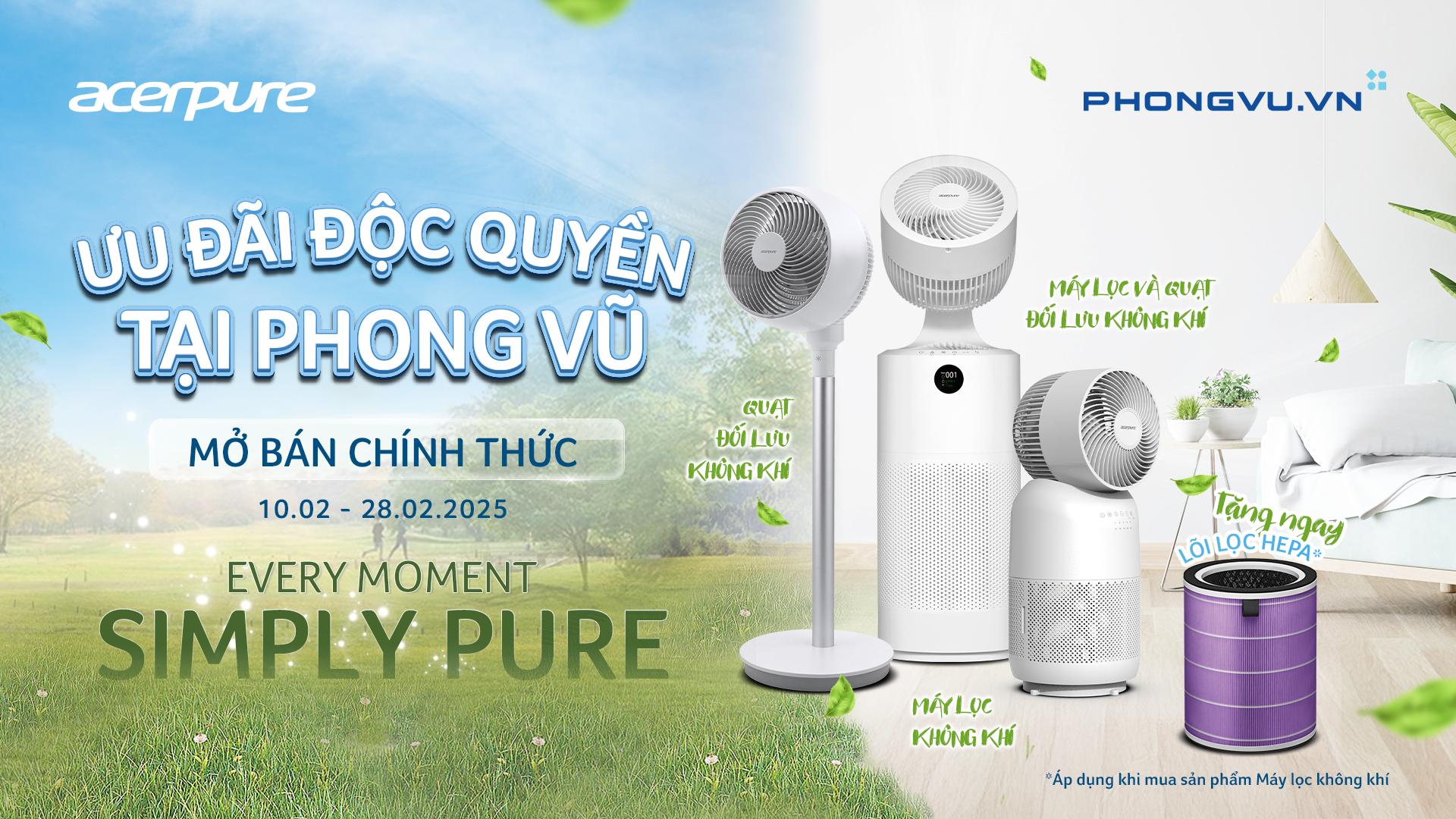 Acerpure - Thương hiệu kiến tạo không gian sống thuần khiết chính thức mở bán tại Việt Nam cùng ưu đãi hấp dẫn tại Phong Vũ- Ảnh 3.