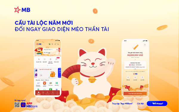 Đón xuân 2025 với loạt giao diện Tết độc đáo trên App MBBank - Ảnh 1.