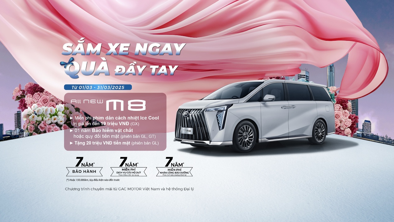 GAC MOTOR tưng bừng ưu đãi với chương trình khuyến mại tháng 3/2025- Ảnh 3.