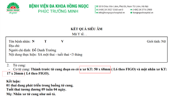 Mổ đẻ kết hợp bóc u xơ tử cung to cho sản phụ lớn tuổi - Ảnh 2.