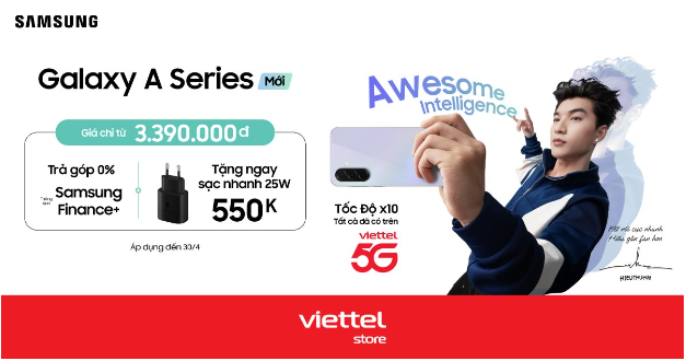 Samsung Galaxy A series 5G khẳng định vị thế hàng đầu về giá tại Viettel Store - Ảnh 1.