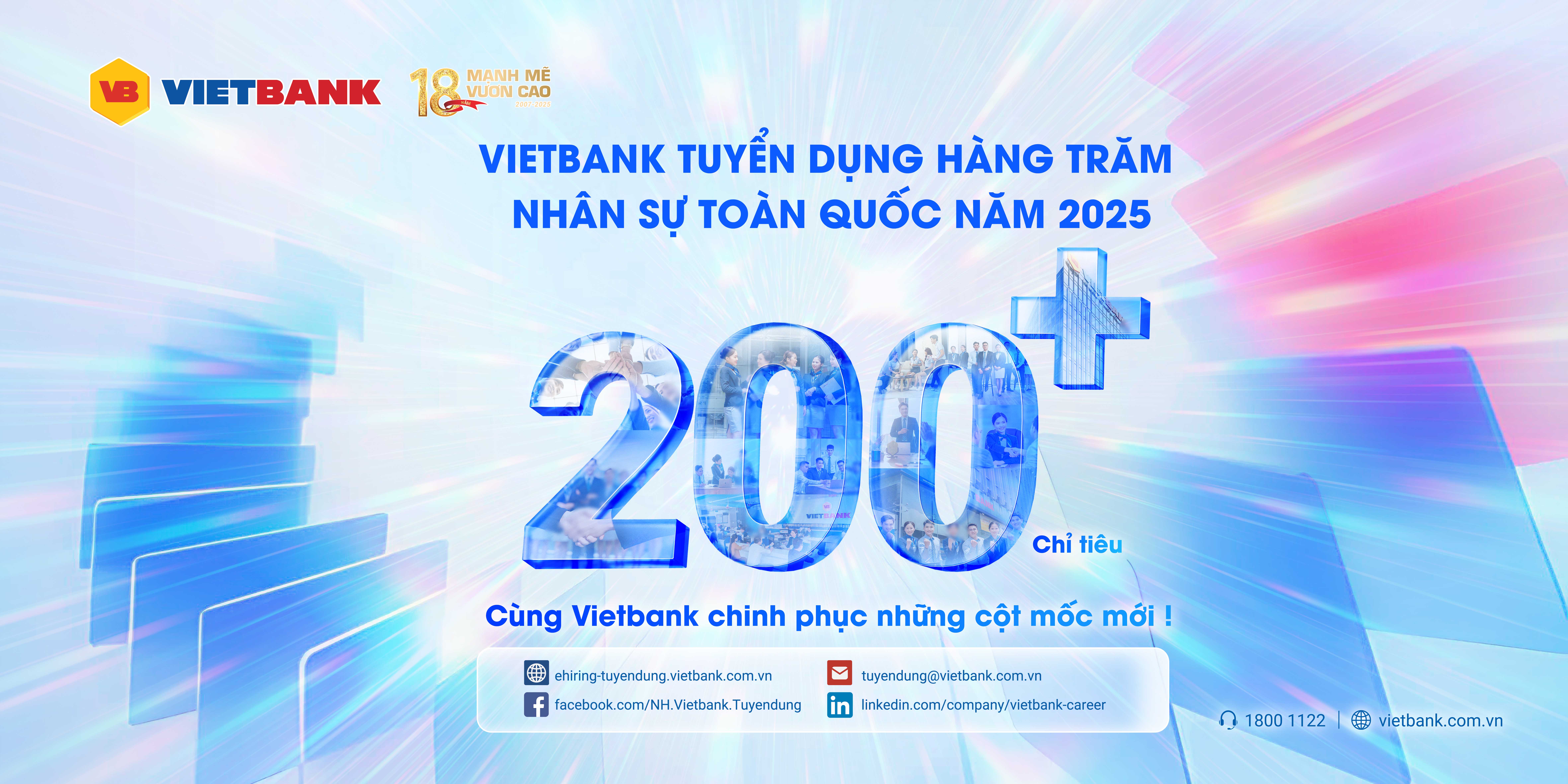 Vietbank tuyển dụng hơn 200 nhân sự kinh doanh trong hai quý đầu năm 2025- Ảnh 1. Vietbank tuyển dụng hơn 200 nhân sự kinh doanh trong hai quý đầu năm 2025- Ảnh 1.