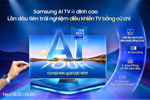 Samsung mang tính năng mới trên TV đến gần người dùng hơn qua Samsung Vision AI Tour 2025- Ảnh 1. Samsung mang tính năng mới trên TV đến gần người dùng hơn qua Samsung Vision AI Tour 2025- Ảnh 1.