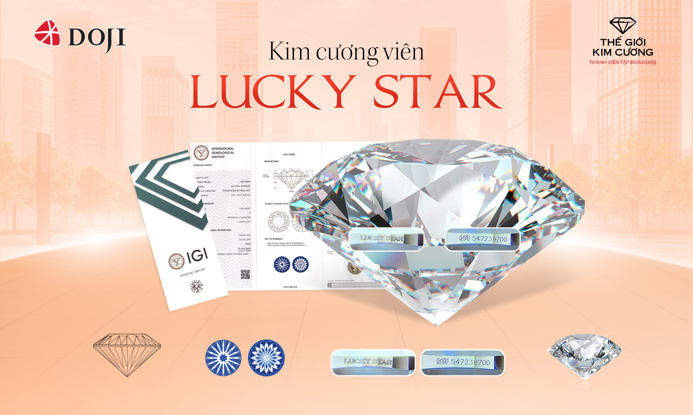 Sắm kim cương tại DOJI và Thế Giới Kim Cương - Rinh xe sang tới 1 tỷ đồng - Ảnh 1. Sắm kim cương tại DOJI và Thế Giới Kim Cương - Rinh xe sang tới 1 tỷ đồng - Ảnh 1.