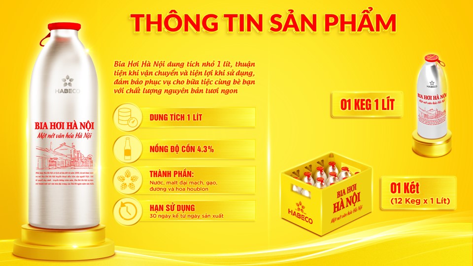 Bia Hơi Hà Nội ra mắt sản phẩm mới - KEG 1L- Ảnh 2. Bia Hơi Hà Nội ra mắt sản phẩm mới - KEG 1L- Ảnh 2.