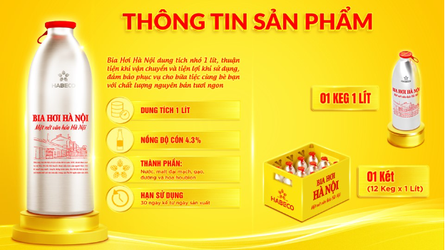 Bia Hơi Hà Nội ra mắt sản phẩm mới - KEG 1L - Ảnh 2. Bia Hơi Hà Nội ra mắt sản phẩm mới - KEG 1L - Ảnh 2.