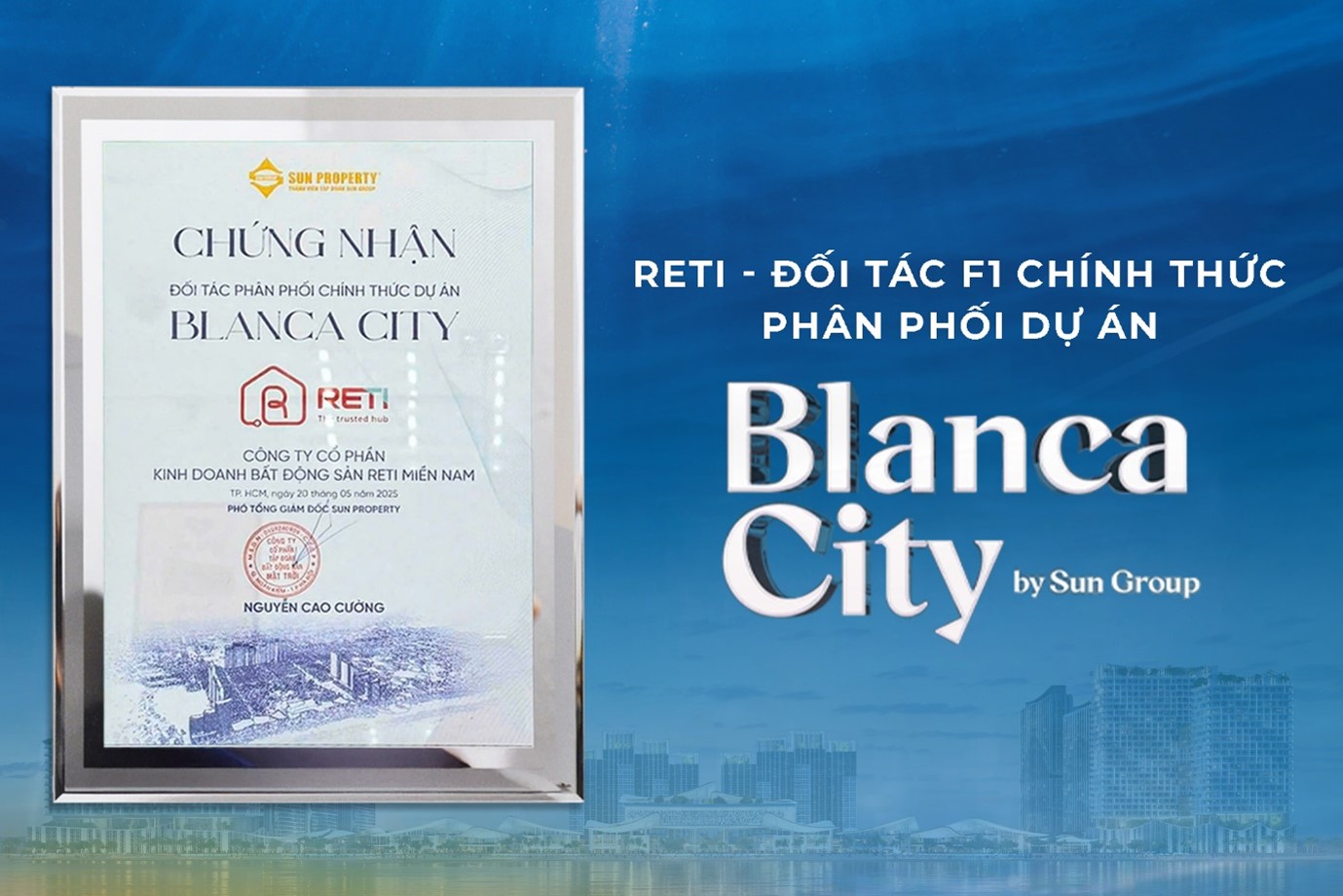 RETI - Đại lý F1 chính thức dự án Blanca City Vũng Tàu của Sun Group - Ảnh 3. RETI - Đại lý F1 chính thức dự án Blanca City Vũng Tàu của Sun Group - Ảnh 3.